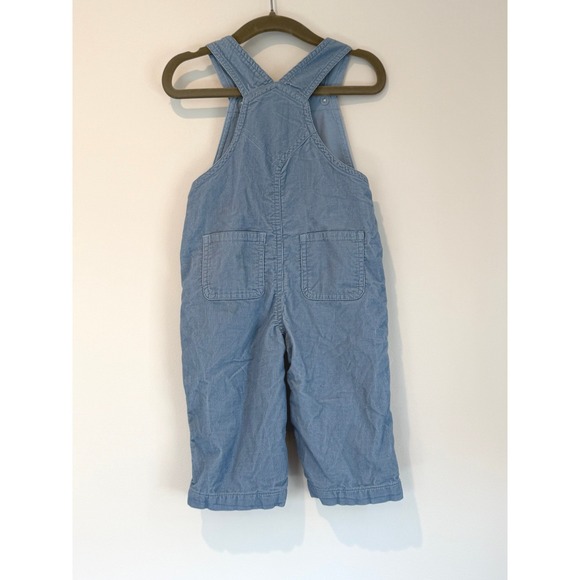 Polo Ralph Lauren Baby Cotton Blue Corduroy Sleeveless Overall, Snap Bottom, 9M - Picture 2 of 4